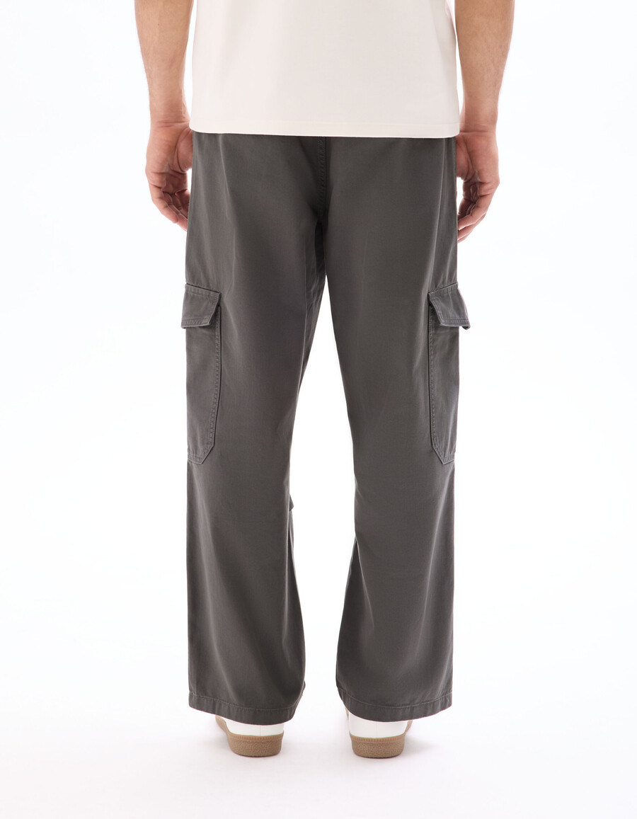 pantaloni cargo larghi 100 cotone