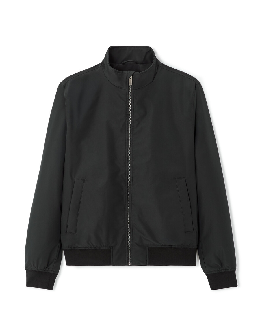 giacca nera drycore con collo alto