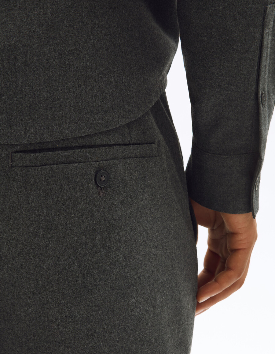 pantaloni dritti in flanella 24 ore