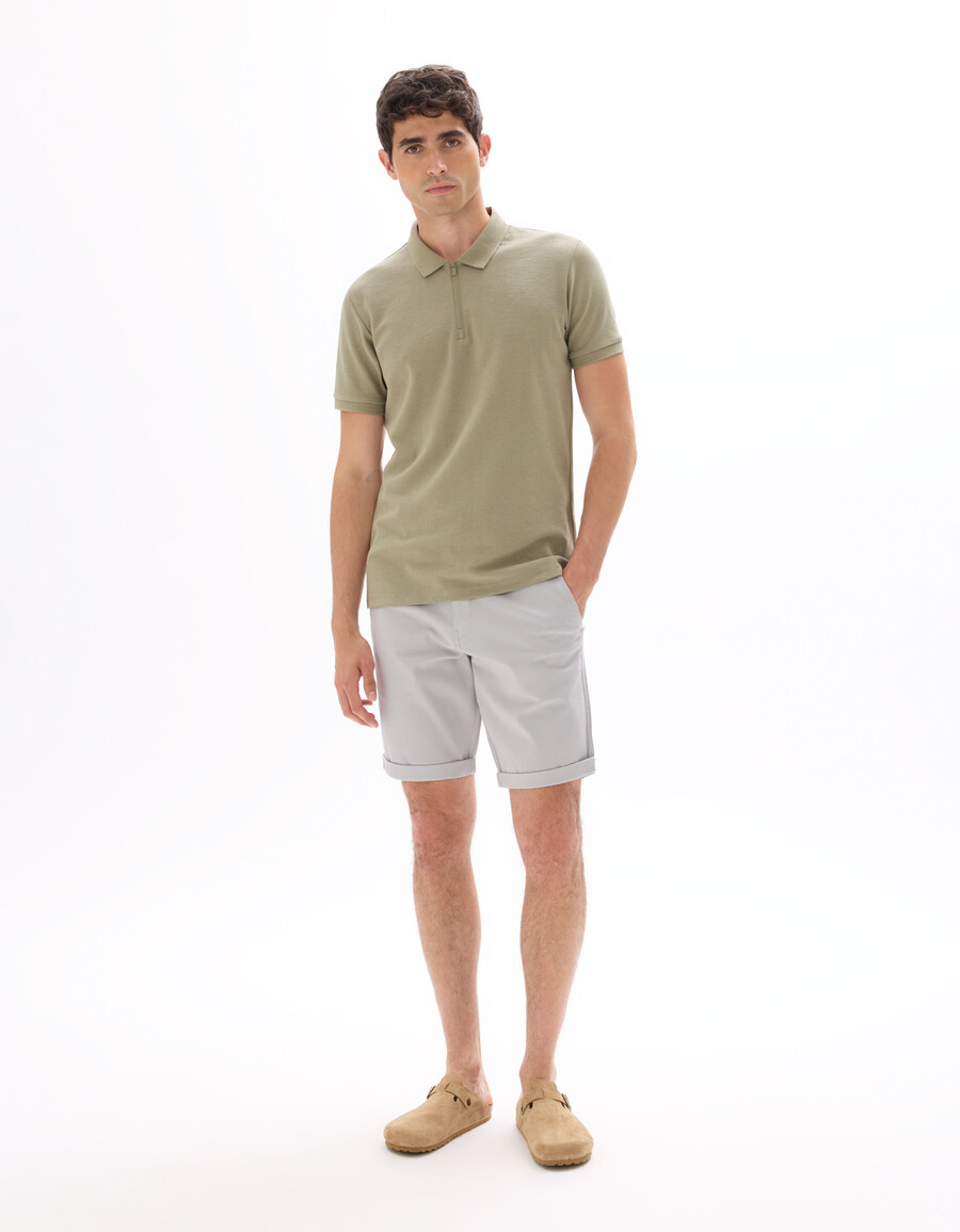 polo slim in misto cotone