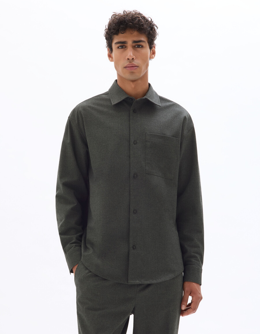 camicia di flanella semplice
