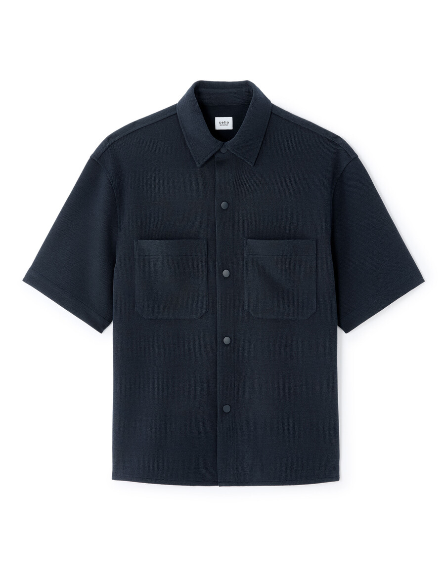 camicia blu navy grande