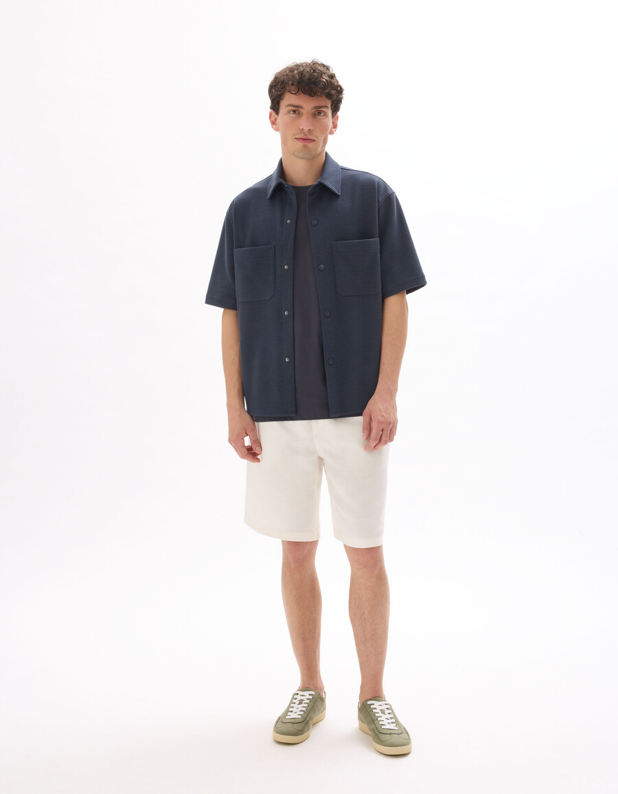 camicia blu navy grande