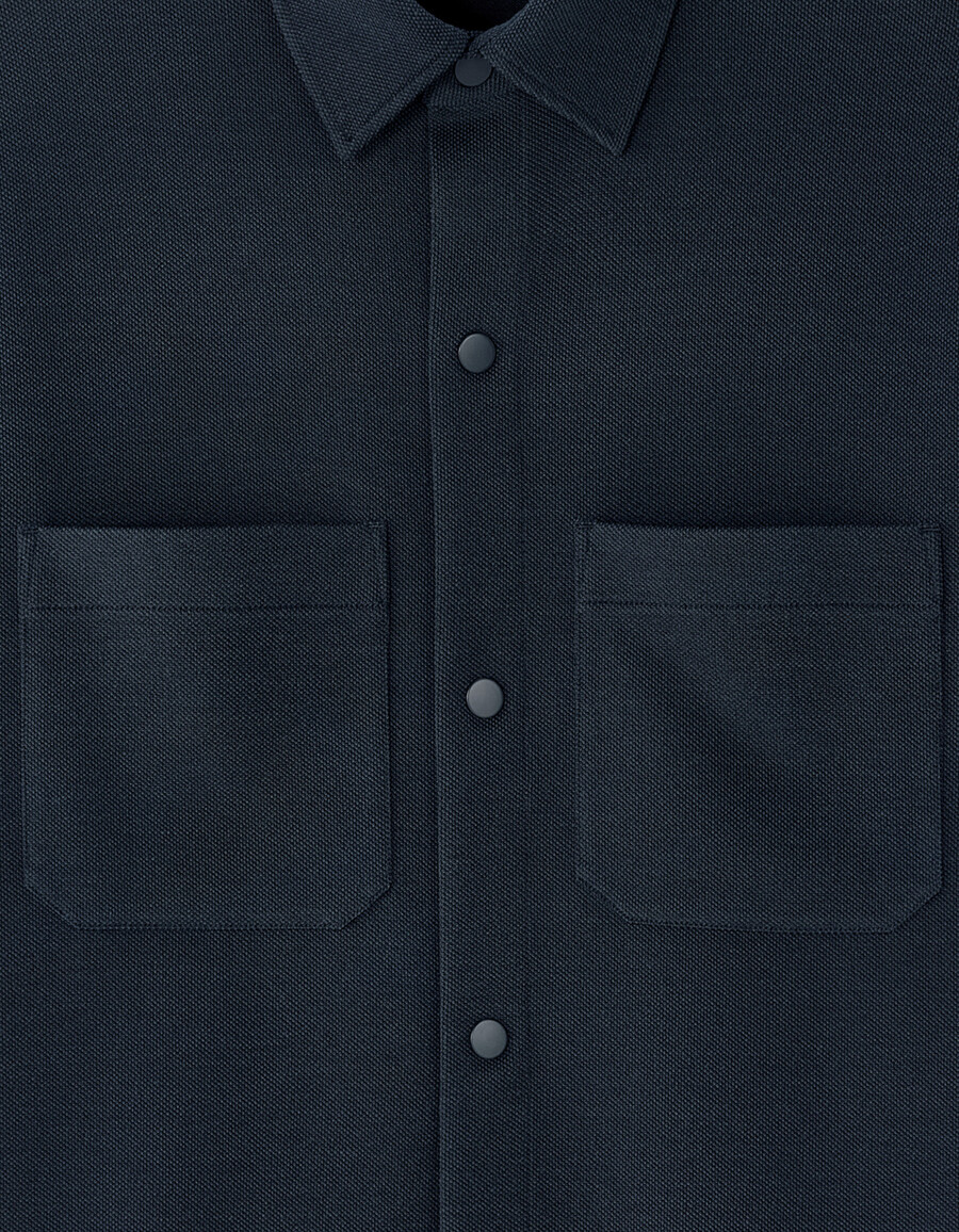 camicia blu navy grande