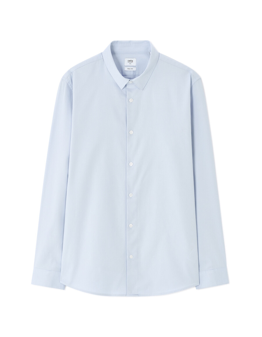 camicia slim dobby 100 cotone