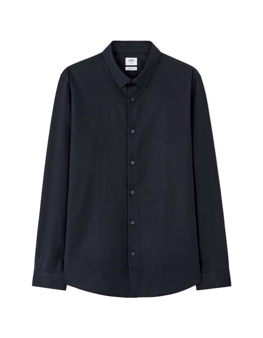 camicia slim dobby 100 cotone