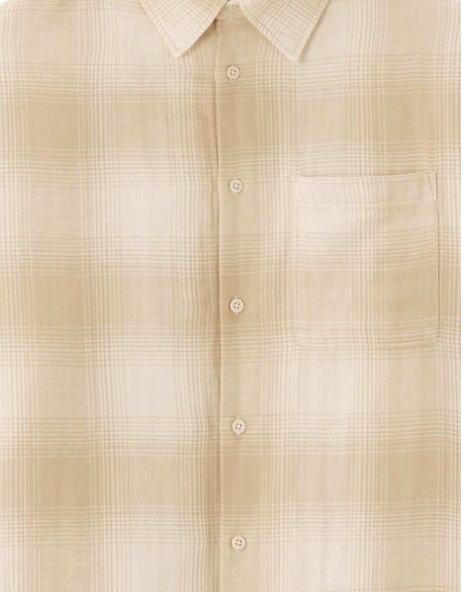 camicia ampia in flanella a quadri