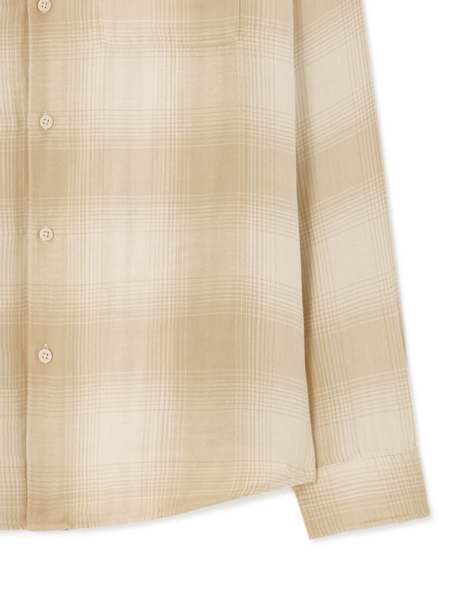 camicia ampia in flanella a quadri