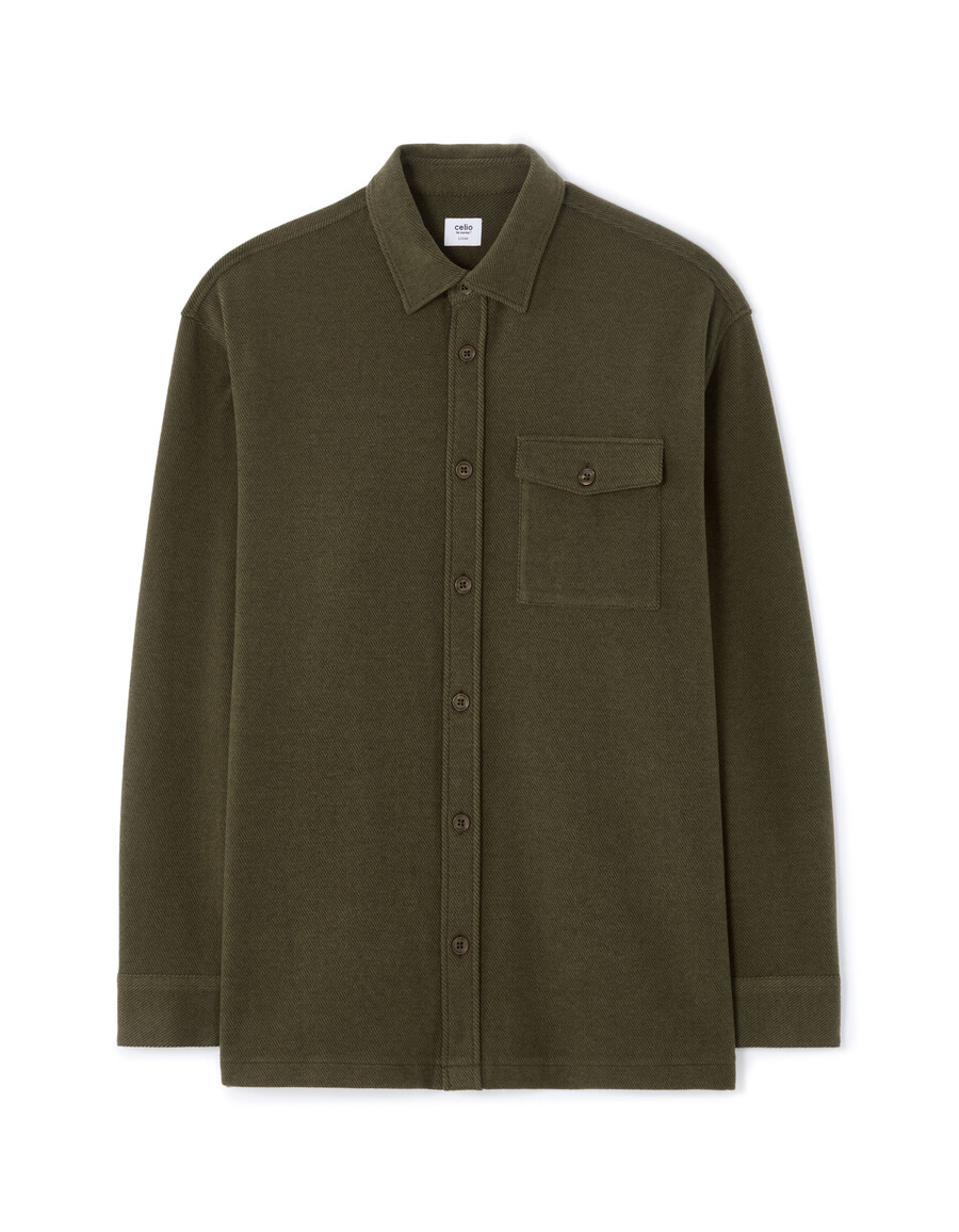 camicia in jersey ampia