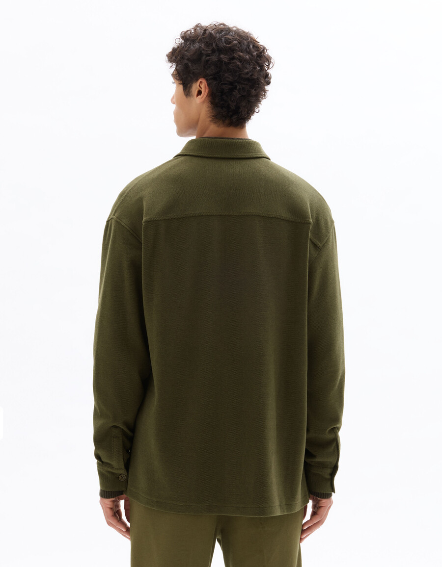 camicia in jersey ampia