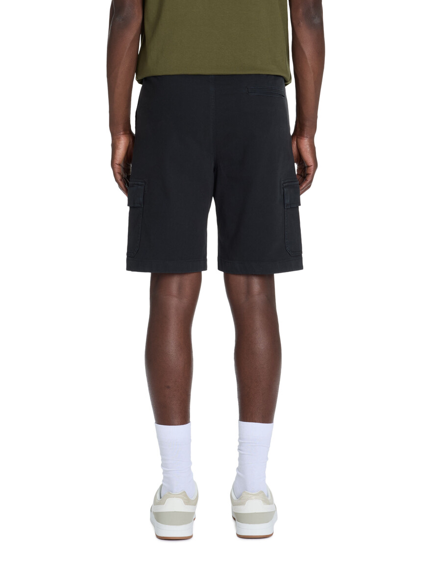 pantaloncini cargo in cotone elasticizzato