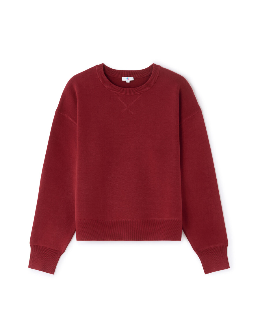 maglione compatto e squadrato