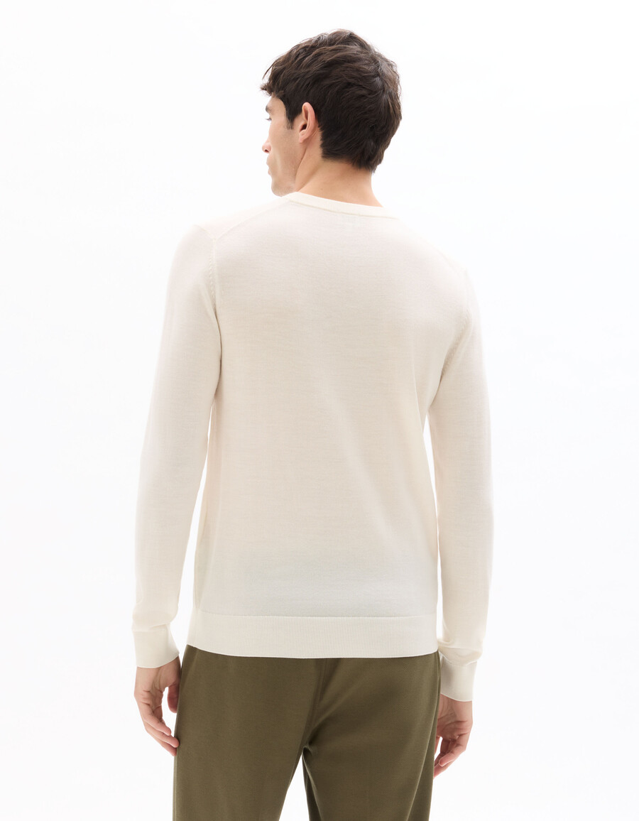 maglione girocollo 100 lana merino