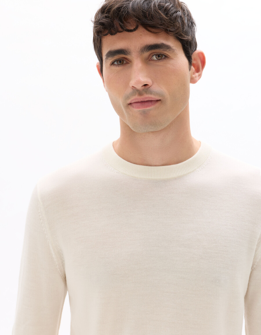 maglione girocollo 100 lana merino