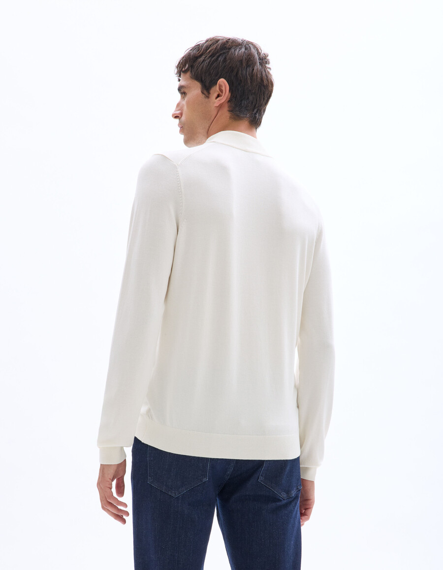 maglione in jersey a collo alto