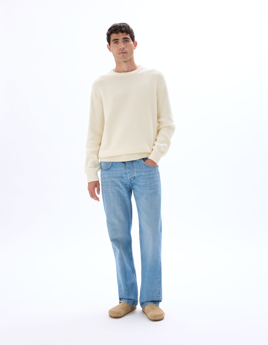 maglione girocollo rilassato 100 cotone