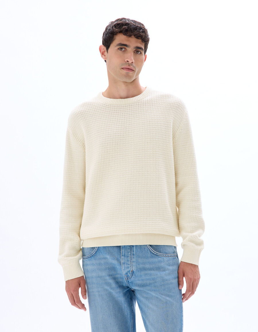 maglione girocollo rilassato 100 cotone