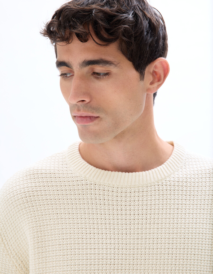 maglione girocollo rilassato 100 cotone