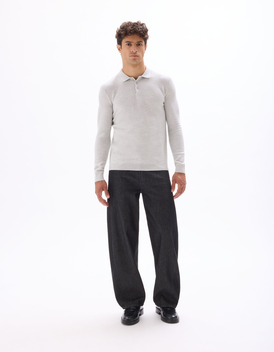 maglione a collo alto slim fit 100 cotone