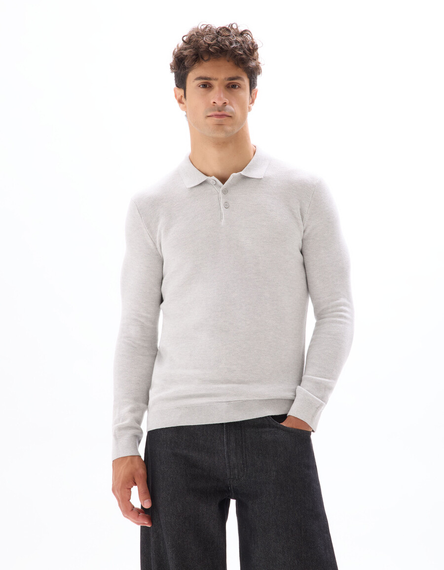 maglione a collo alto slim fit 100 cotone