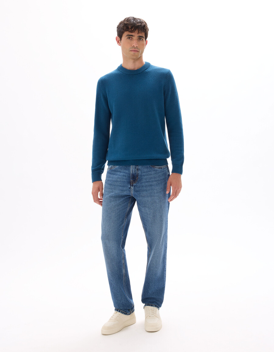 maglione girocollo in misto cotone nepsé