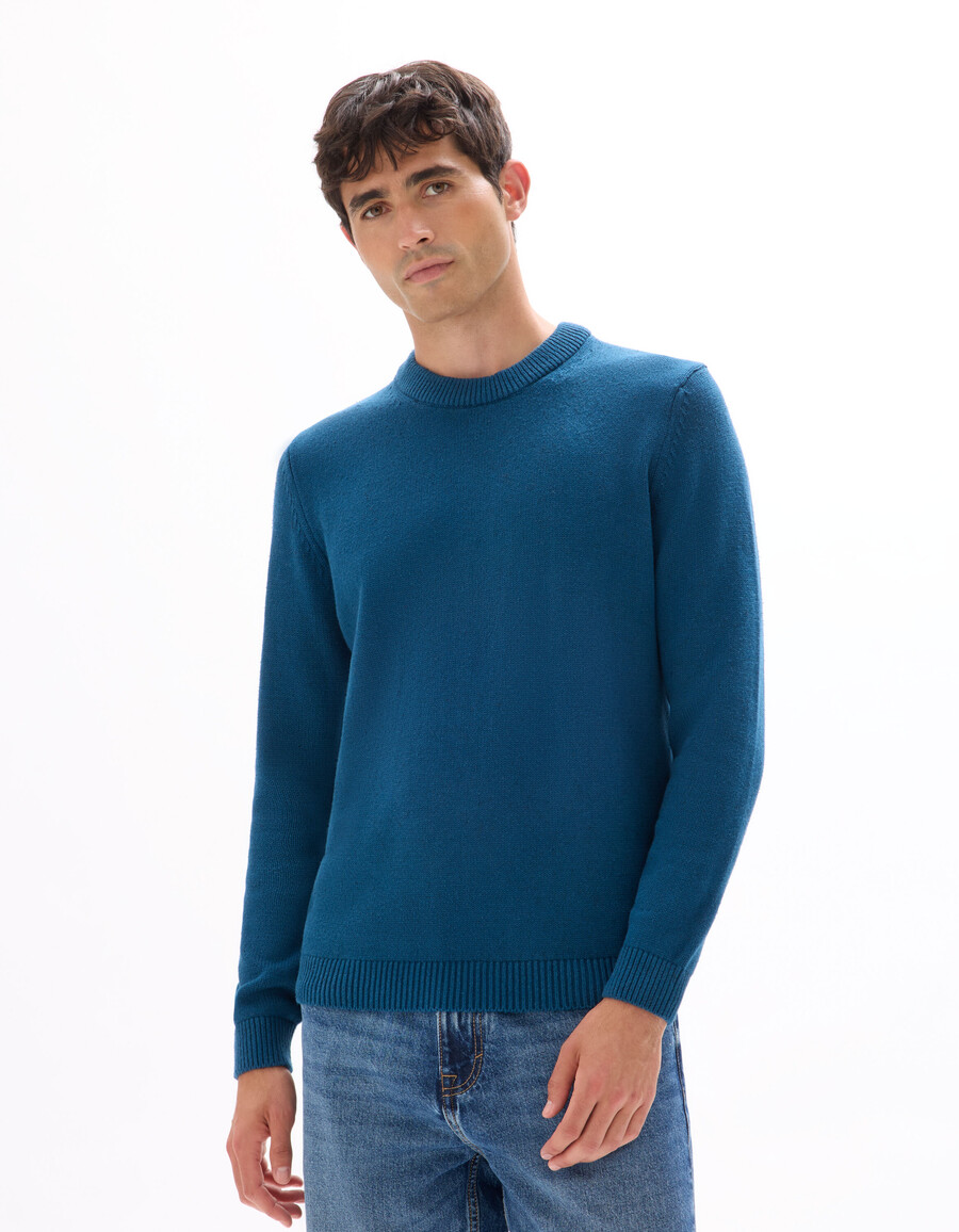 maglione girocollo in misto cotone nepsé