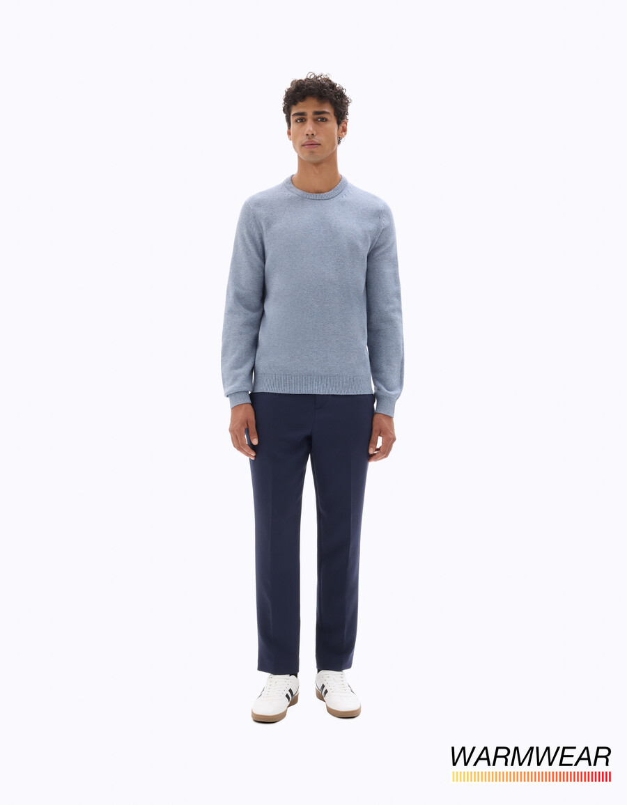 maglione girocollo mélange thermolite