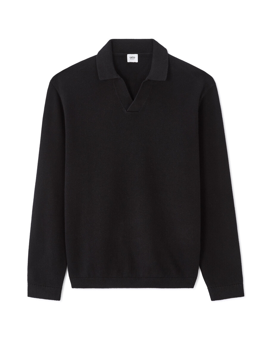 maglione oversize con collo a squalo 100 cotone
