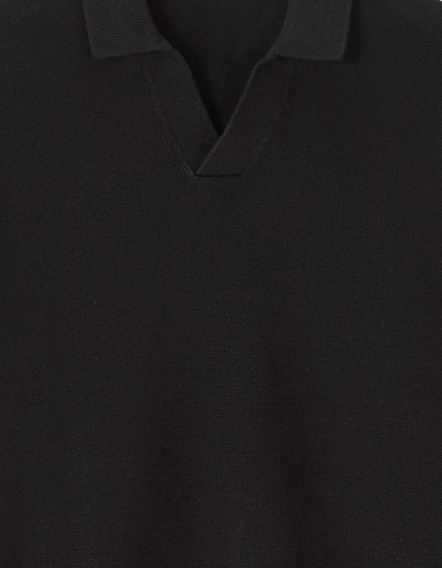 maglione oversize con collo a squalo 100 cotone