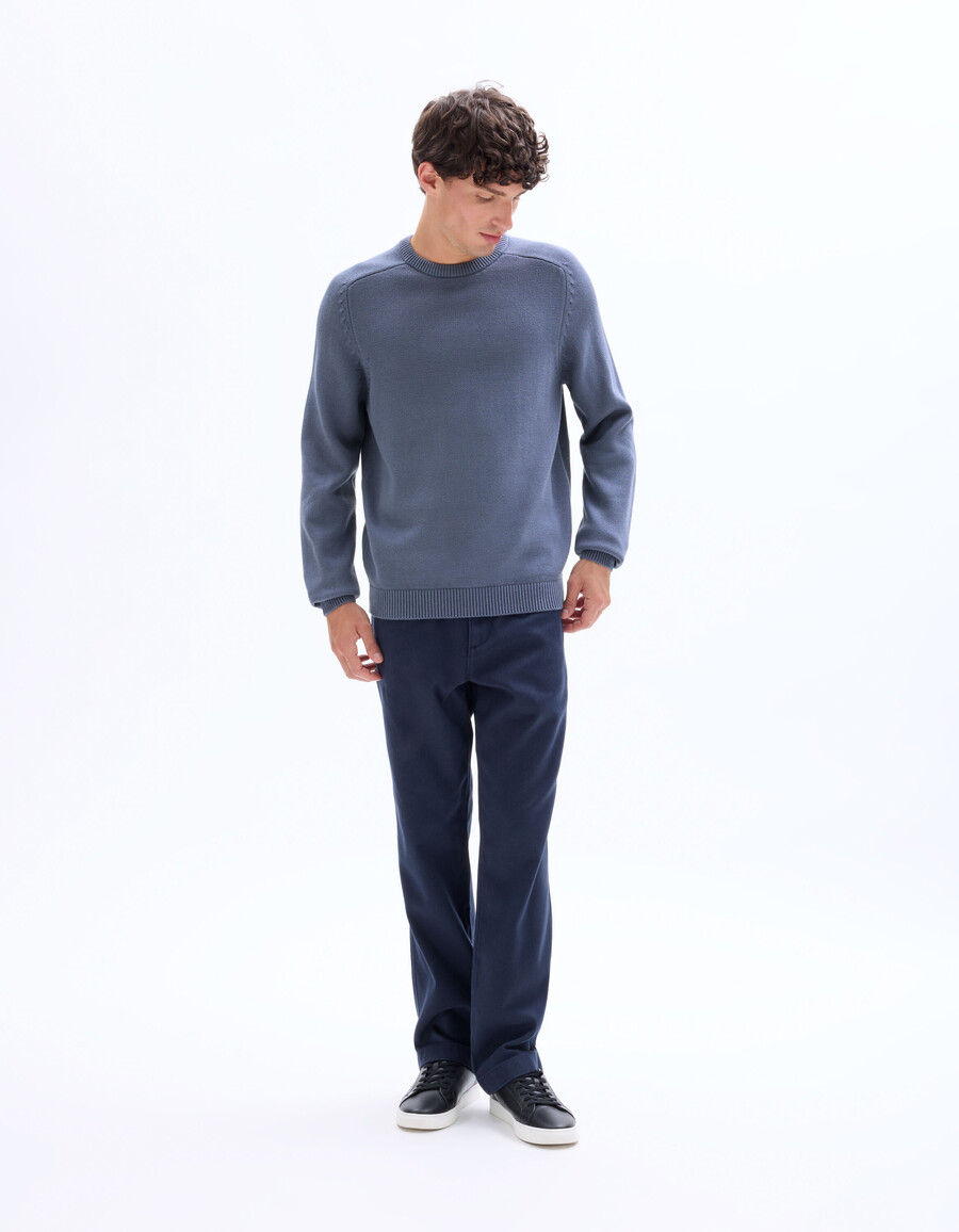 maglione girocollo semplice 100 cotone