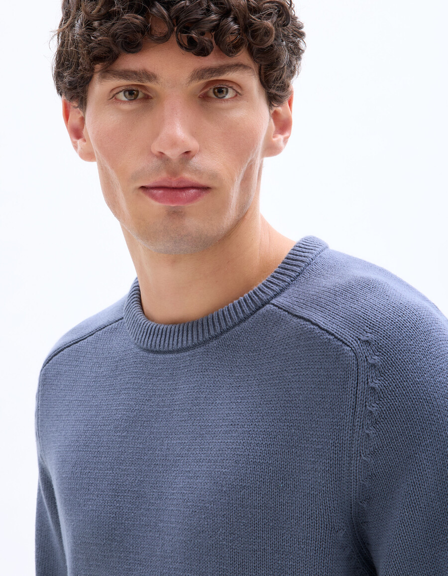 maglione girocollo semplice 100 cotone