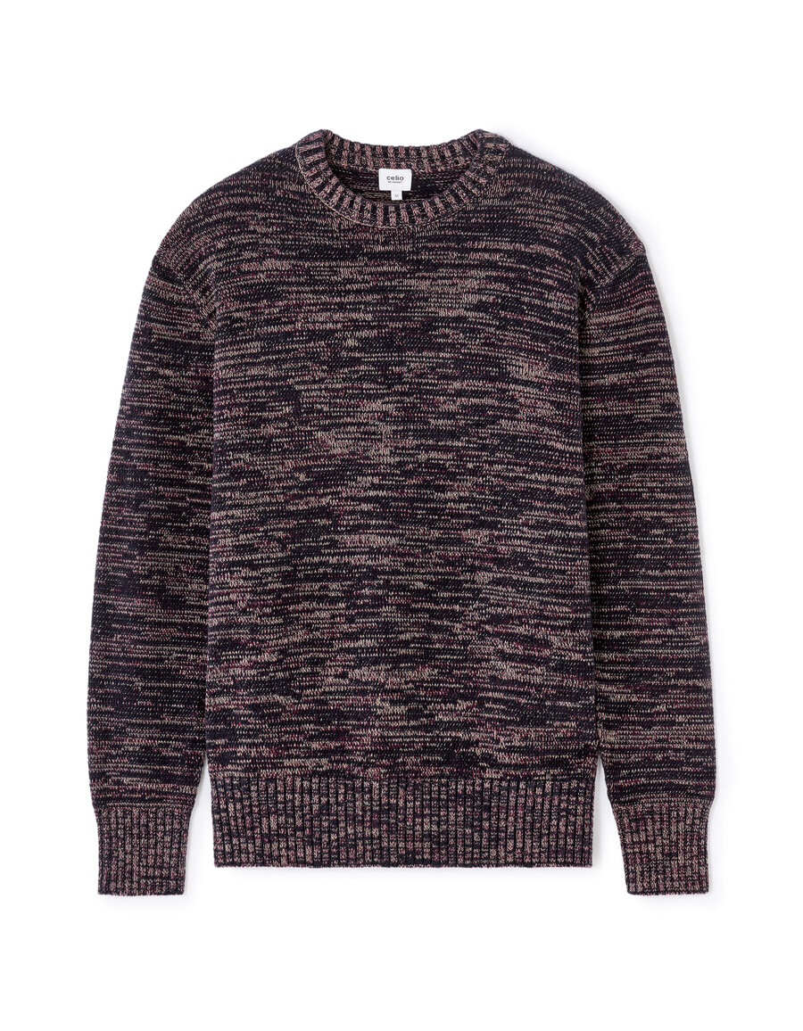maglione girocollo 100 ciniglia di cotone