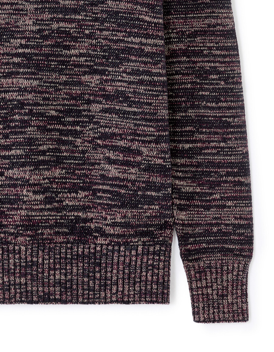 maglione girocollo 100 ciniglia di cotone
