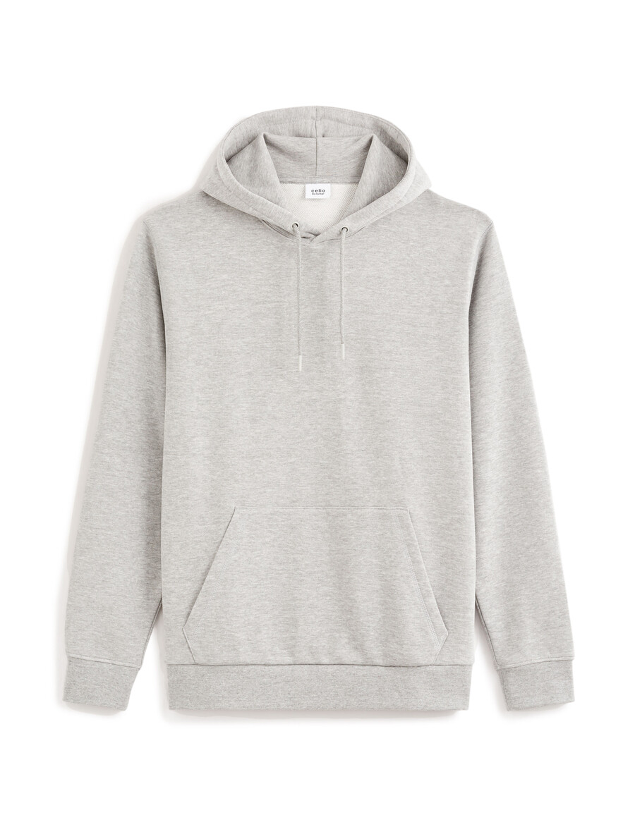 felpa con cappuccio regular fit in misto cotone