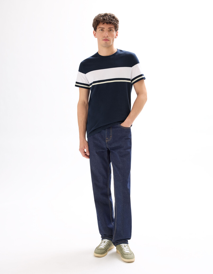 t-shirt girocollo regolare 100 cotone